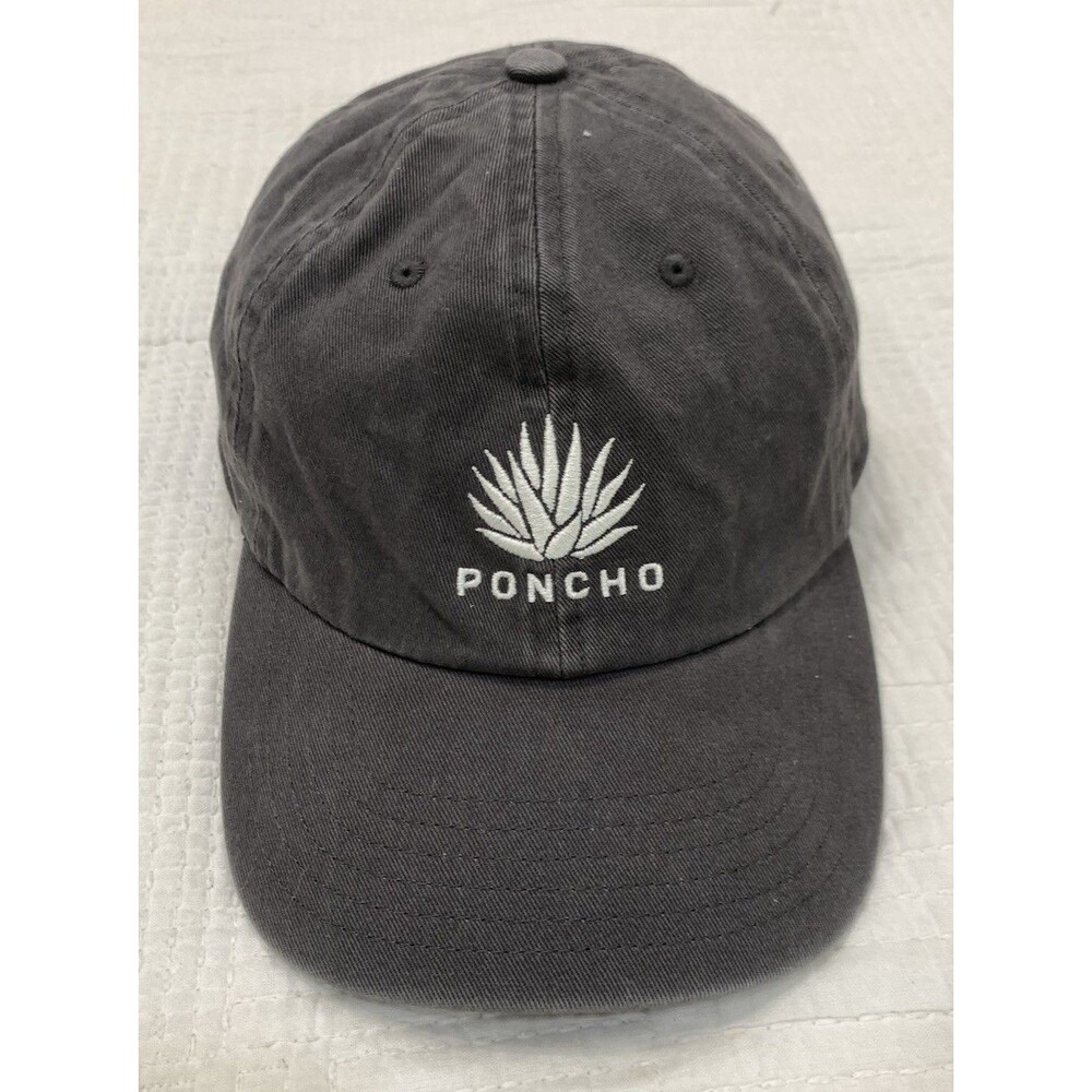 Poncho Outdoors Cap Gray Agave Dad Hat Strapback Adjustable Cotton Men’s
